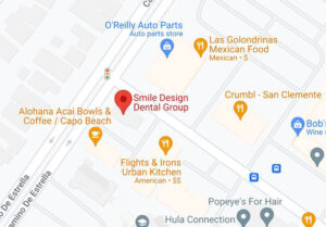 Map location of Dentist in San Clemente, Smile Design Dental Group