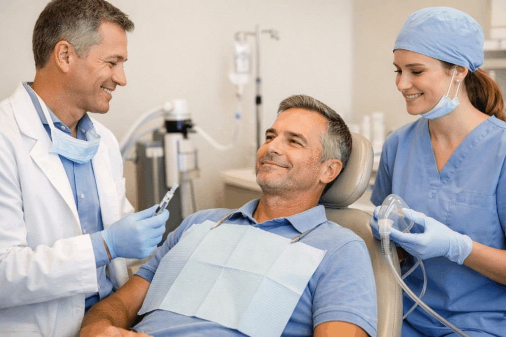 A relaxed dental office visit